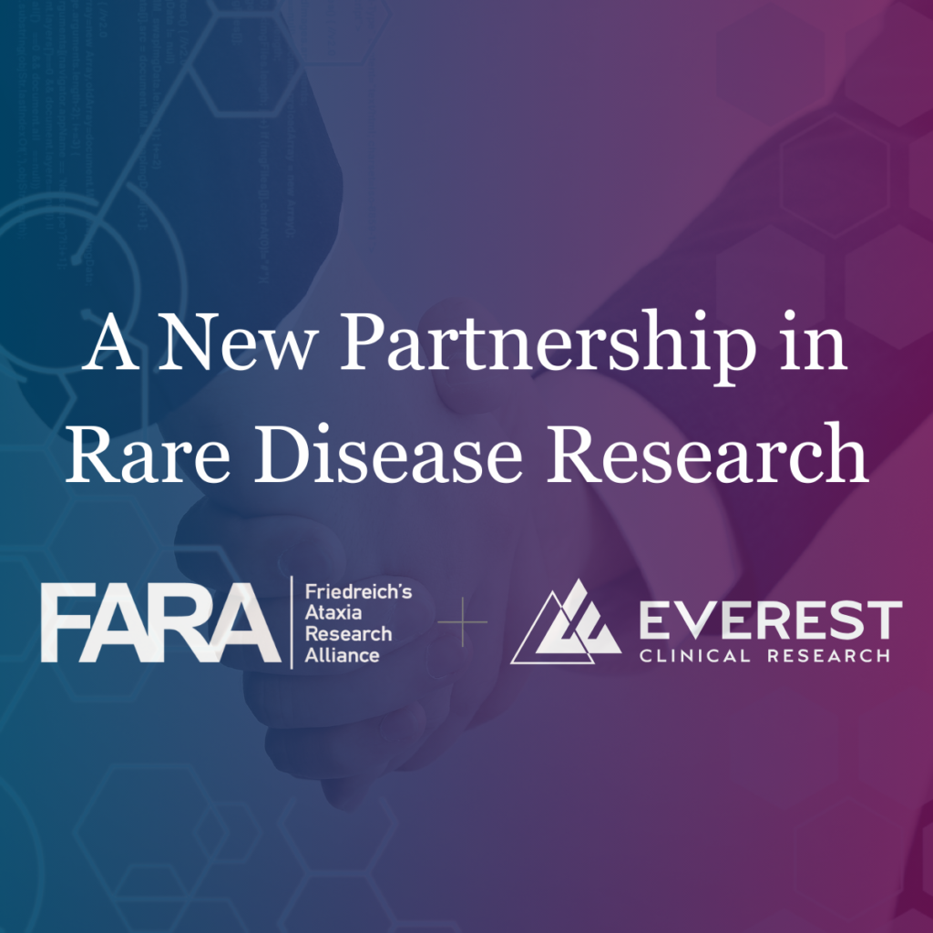 Friedreich's Ataxia Research Alliance and Everest announce a partnership