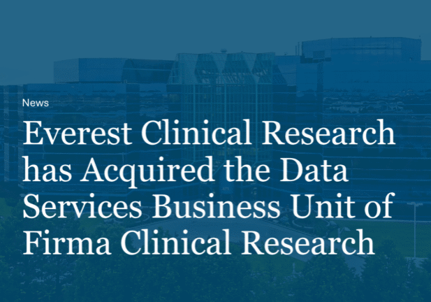 Everest Clinical Research acquires Firma Data Services